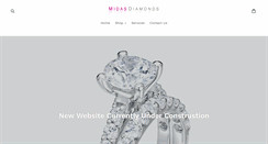 Desktop Screenshot of midas-diamonds.com