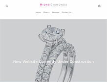 Tablet Screenshot of midas-diamonds.com